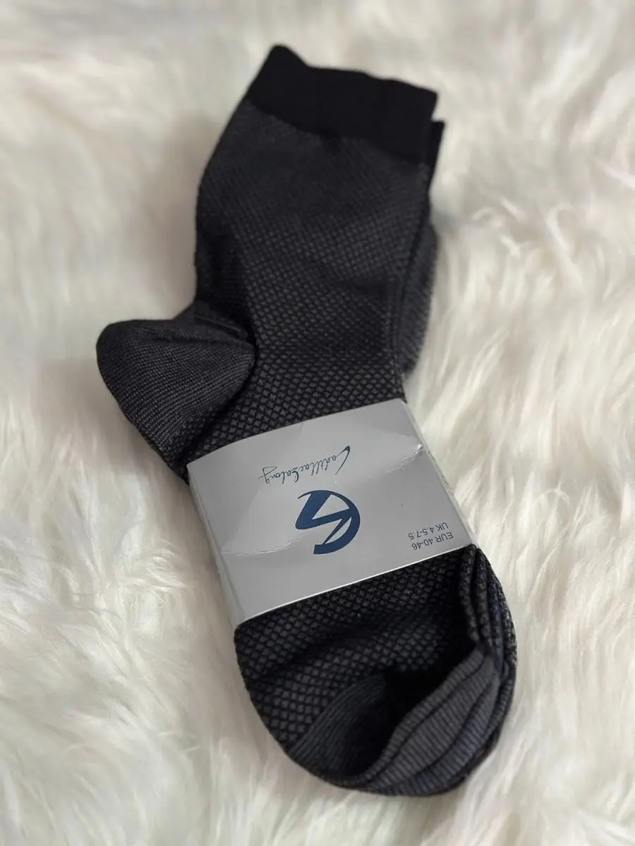 Cadillac Zalany Charcoal Textured Socks