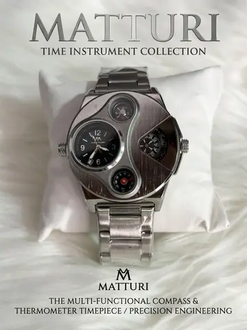 MATTURI Multi-Instrument Dual-Time Men's Watch