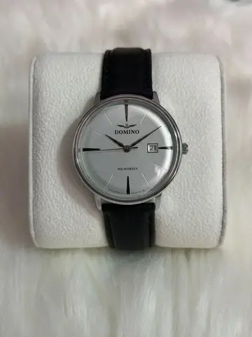 DOMINO "Memories" Classic Silver Dial Men's Dress Watch
